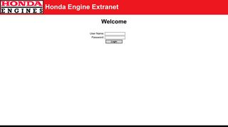 Honda Engine Forecast Extranet