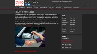 Get Out of Your Lease | READY HONDA