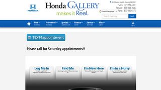 Schedule Car Service at Honda Gallery