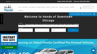 Honda of Downtown Chicago | New and Pre-Owned Car Dealer ...