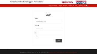 Login - | Honda Power Products Support Publications