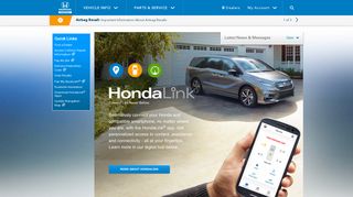 HondaLink | Honda Owners Site