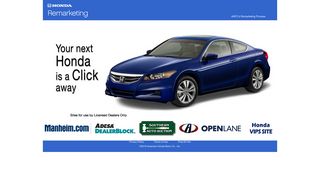 Honda Remarketing Center: Home Page