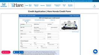 Get Pre-Approved | Honda Finance Indianapolis Avon IN - Hare Honda