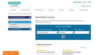 Real Estate School - Classroom Classes & Online ... - Hondros College
