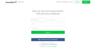 Sign up - honestbee
