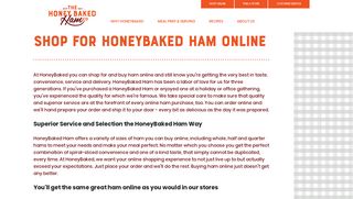 Buy Honey Baked Ham Online