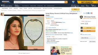 Honey Money Women's Artificial Fancy Mangalsutra (Gold) - Amazon.in