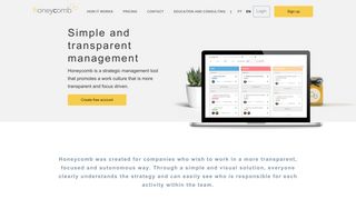 Honeycomb - software de gestão estratégica, metas, OKRs e projetos
