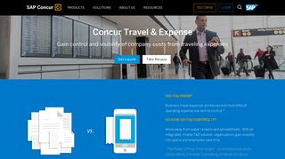 Business Travel Expense Tracker, Report and Management - Concur