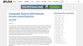 Honeywell (Dahua) NVR Remote Access Issue/Question - IPVM.com