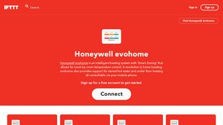 Do more with Honeywell evohome - IFTTT