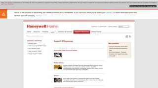Support & Resources - Honeywell Home Security