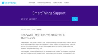 Honeywell Total Connect Comfort Wi-Fi Thermostats – SmartThings ...