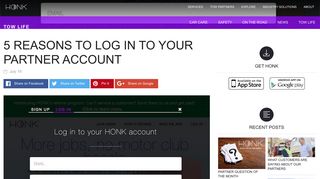 5 reasons to log in to your Partner Account - HONK