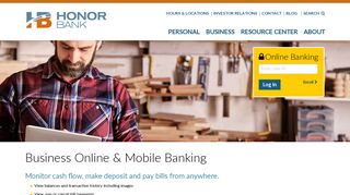 Business Online & Mobile Banking | Honor Bank