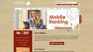 Mobile Banking - Honor Credit Union
