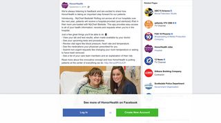 HonorHealth - We're always listening to feedback and are... | Facebook