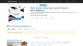 Bsci milexp milexp login action Results For Websites Listing