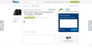 Why can't I log in to my account on Hoobly classified? - Fixya