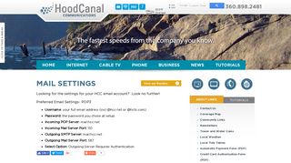 Mail Settings - Hood Canal Communications