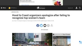 Hood to Coast organizers apologize after failing to recognize top ...