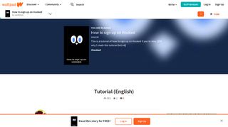 How to sign up on Hooked - Tutorial (English) - Wattpad