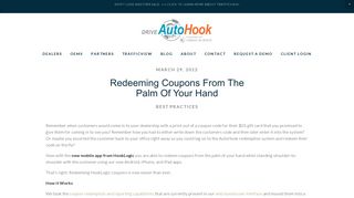Redeeming Coupons from the Palm of Your Hand — AutoHook