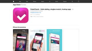 DateCheck – Safe dating, singles match, hookup app on the App Store