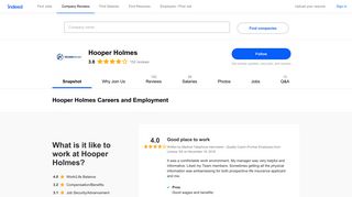 Hooper Holmes Careers and Employment | Indeed.com