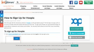 How to Sign Up for Hoopla | Free Hoopla Tutorials from TechBoomers