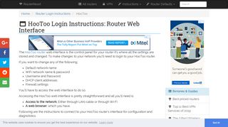 HooToo Login: How to Access the Router Settings | RouterReset
