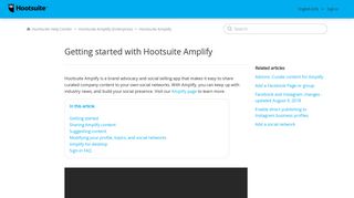 Getting started with Hootsuite Amplify – Hootsuite Help Center