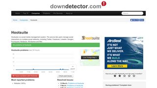 Hootsuite down? Current status and problems | Downdetector