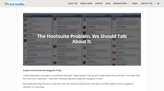 The Hootsuite Problem. We Should Talk About It. - Tod Maffin
