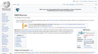 D&B Hoovers - Wikipedia