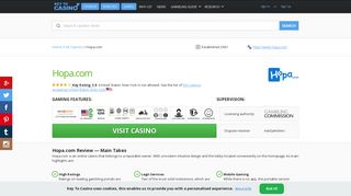 Hopa.com Casino: Games, Bonuses, Review - Keytocasino