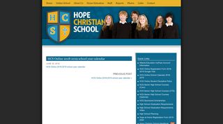 HCS Online 2018-2019 school year calendar HCS Online 2018-2019 ...