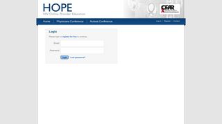 Login | HOPE: HIV Online Provider Education