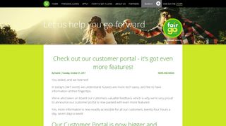 Our customer portal now has even more features! - Fair Go Finance