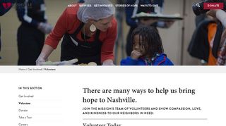 Volunteer | Nashville Rescue Mission