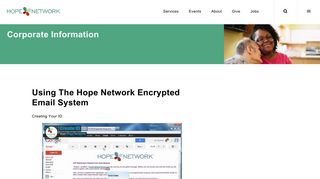Hope Network | Corporate Information | Using The Hope Network ...