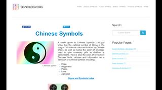 Chinese Symbols - Signs & Symbols