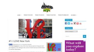 #1: I LOVE New York - 1000 Things to do New York - 1000 Things NYC