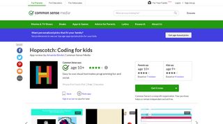 Hopscotch: Coding for kids App Review - Common Sense Media