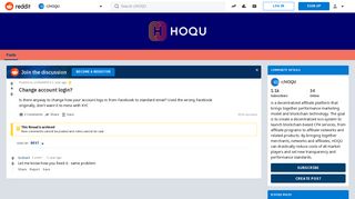 Change account login? : HOQU - Reddit