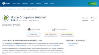 Horde Groupware Webmail - Bitnami