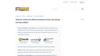 Webmail: What's the difference between Horde, RoundCube and ...