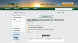 Online Online Login | Horizon Bank