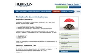 Flexible Employee Benefits & Adminstrative ... - Horizon Agency, Inc